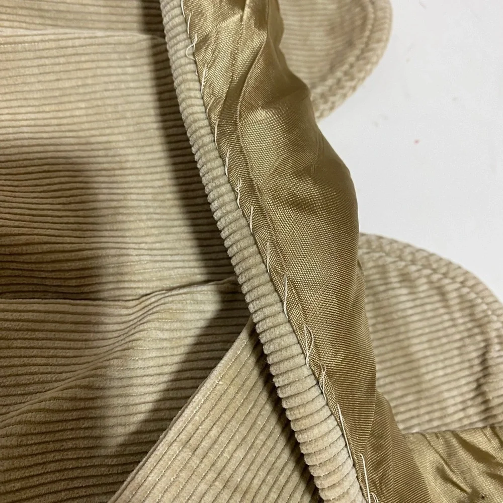Brooks Brothers Vintage Mens Tan Corduroy Blazer, Flawed, Size 42R??